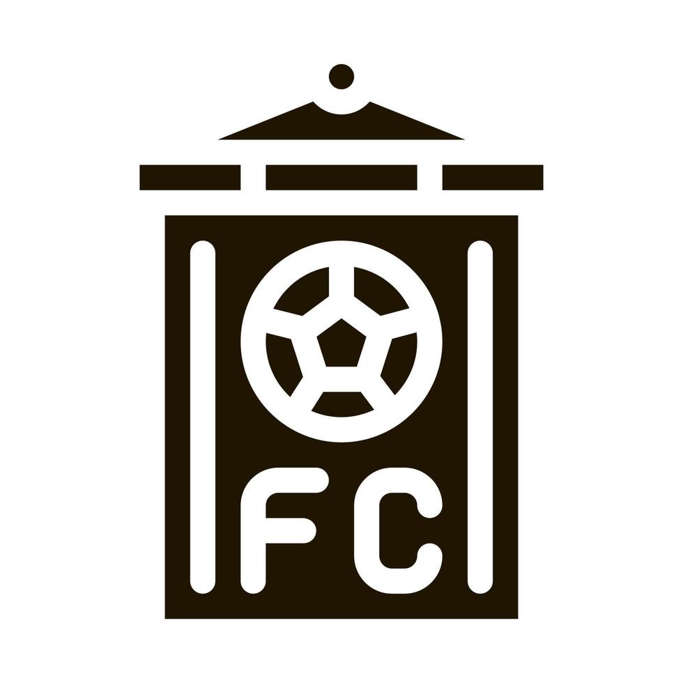 Abbildung des Symbols für die Flagge des Fußballbefehls vektor