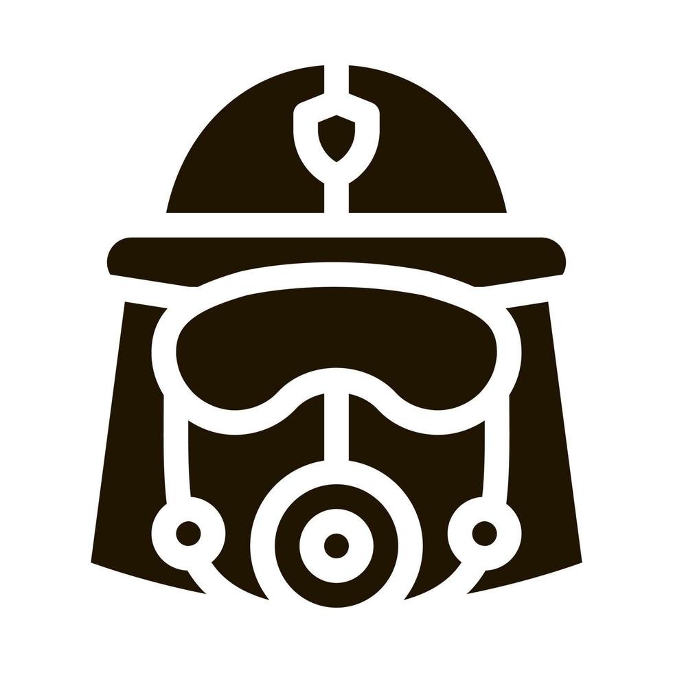 feuerwehrmaske helm symbol illustration vektor