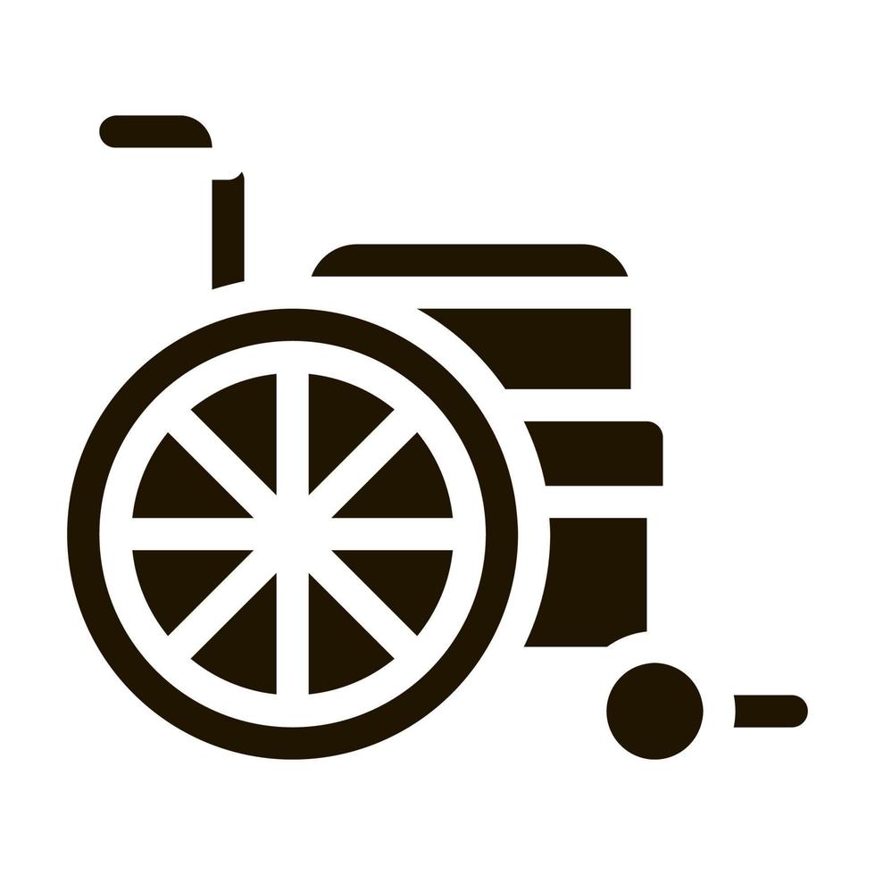 Abbildung des Symbols für Rollstuhlausrüstung vektor