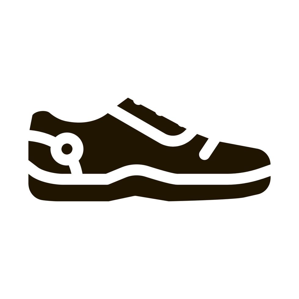 Spezielle Sportschuhe Symbolvektor-Glyphen-Illustration vektor