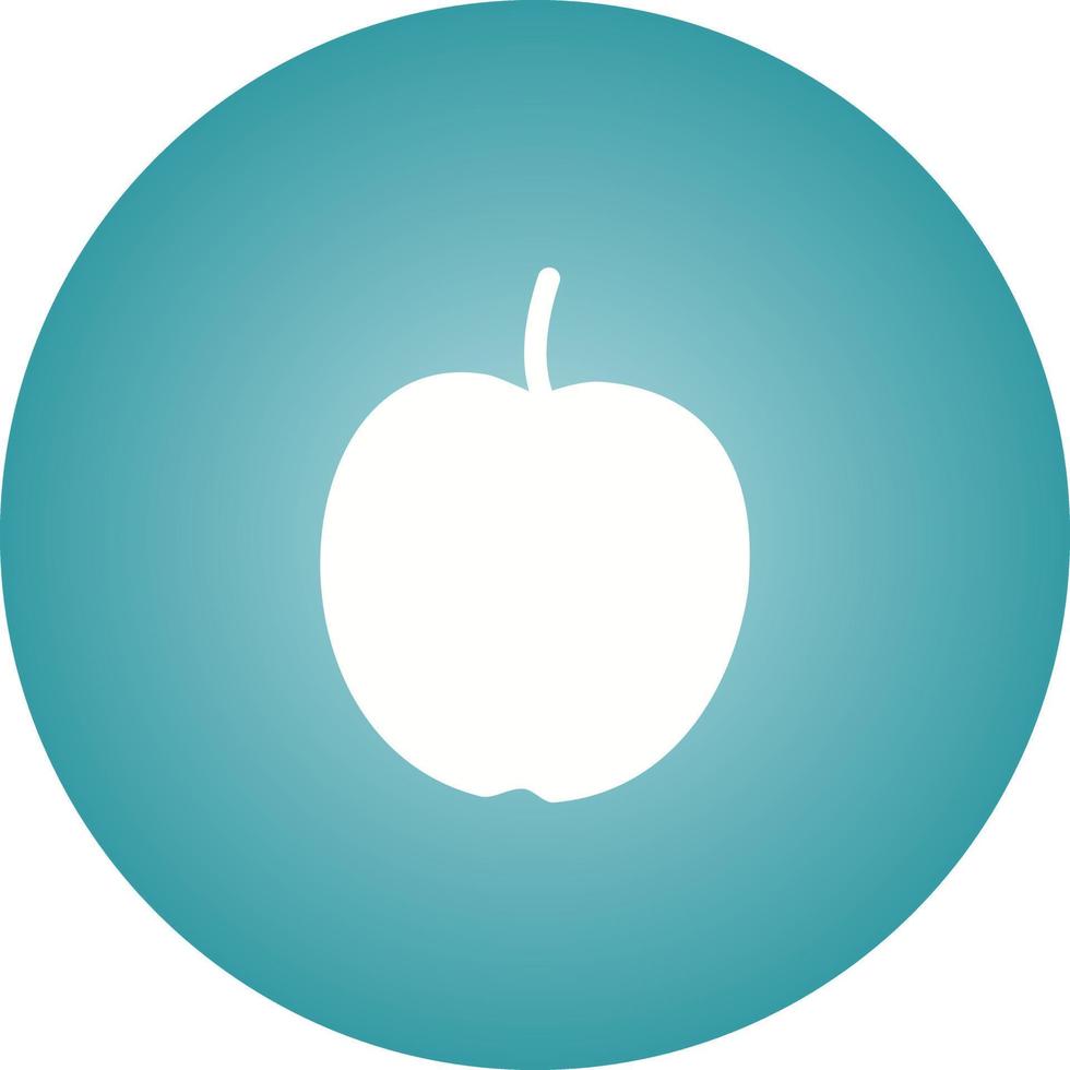 einzigartiges Apple-Vektor-Glyphen-Symbol vektor