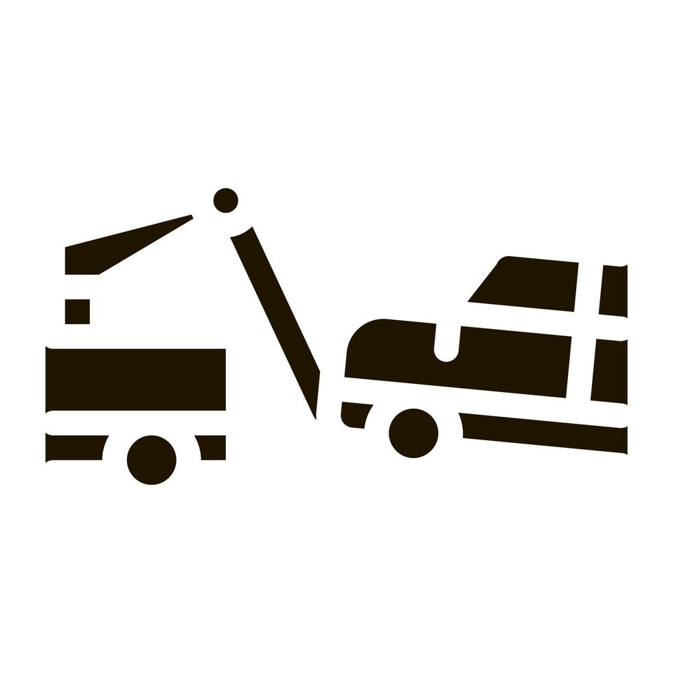 Escape Machine Truck Icon Vektor-Glyphen-Illustration vektor