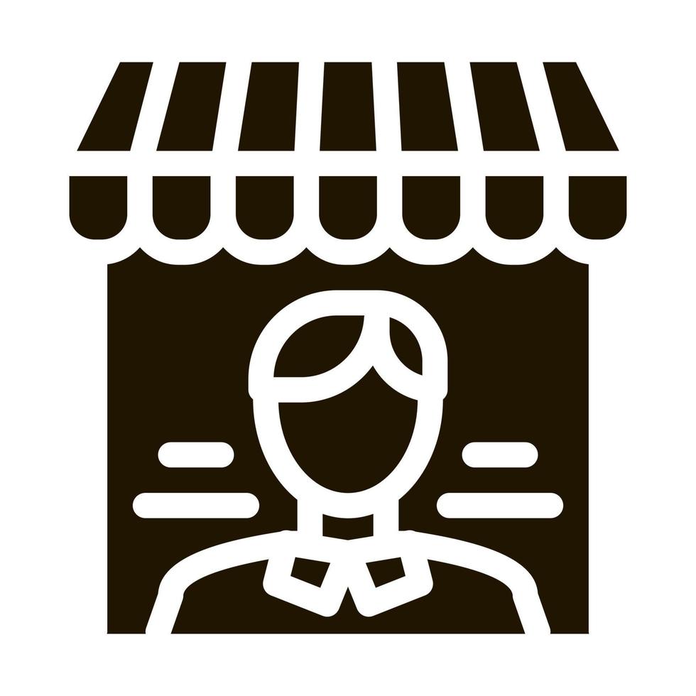 Shop-Manager-Symbol Vektor-Symbol-Illustration vektor