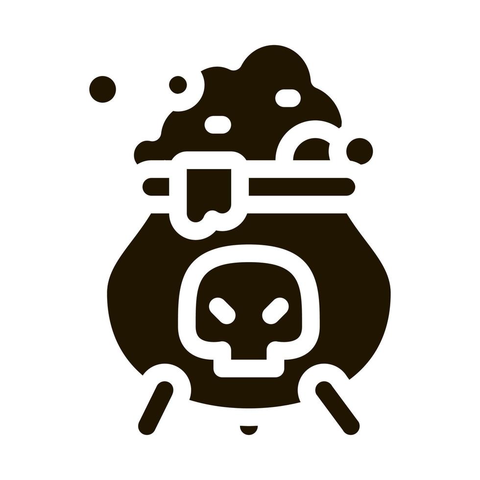 brygga trolldryck ikon vektor glyf illustration