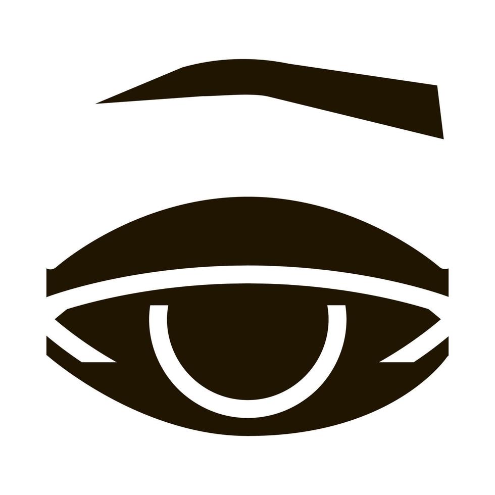 ögonlock medicinsk problem ikon vektor glyf illustration