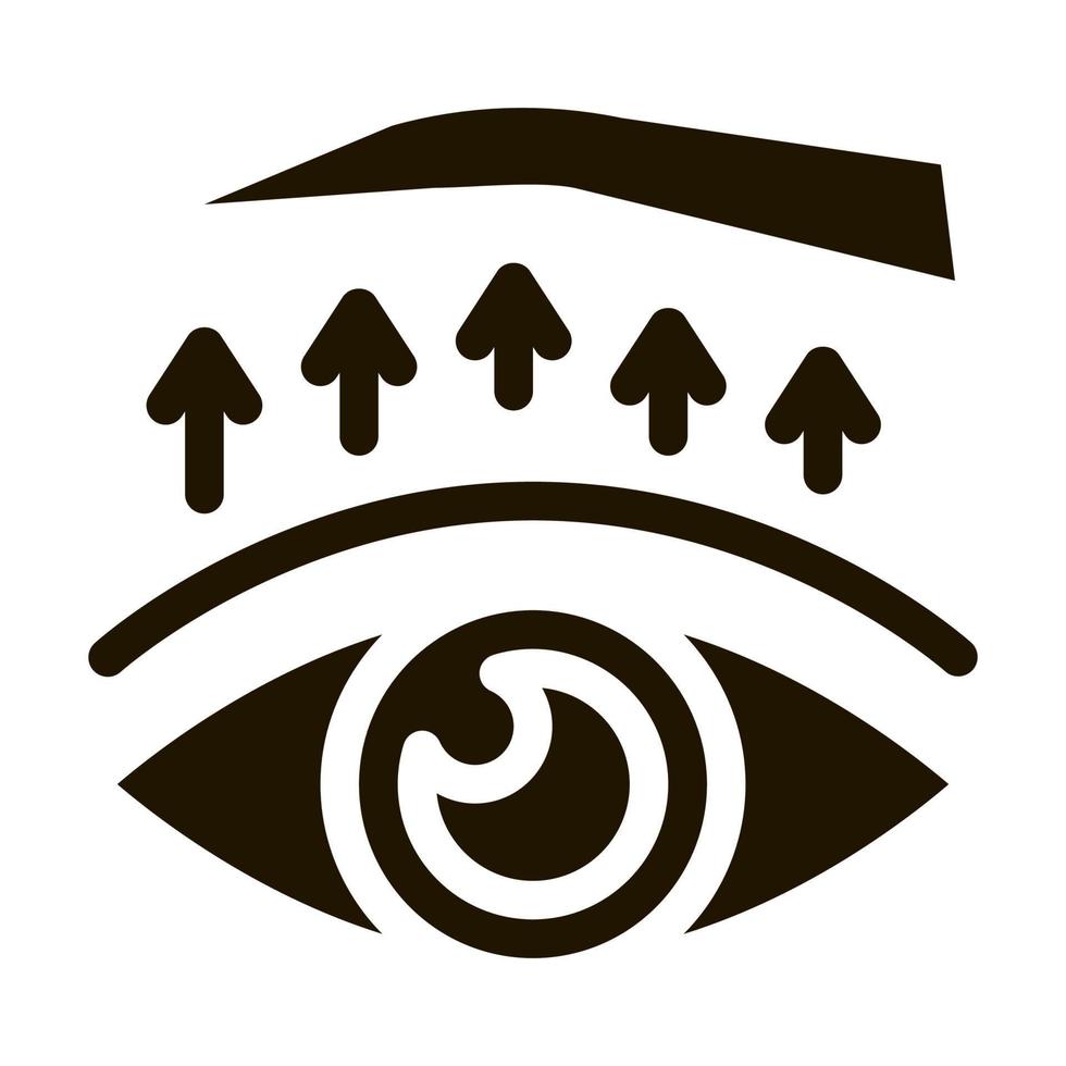 ögonlock kirurgi behandling ikon vektor glyf illustration