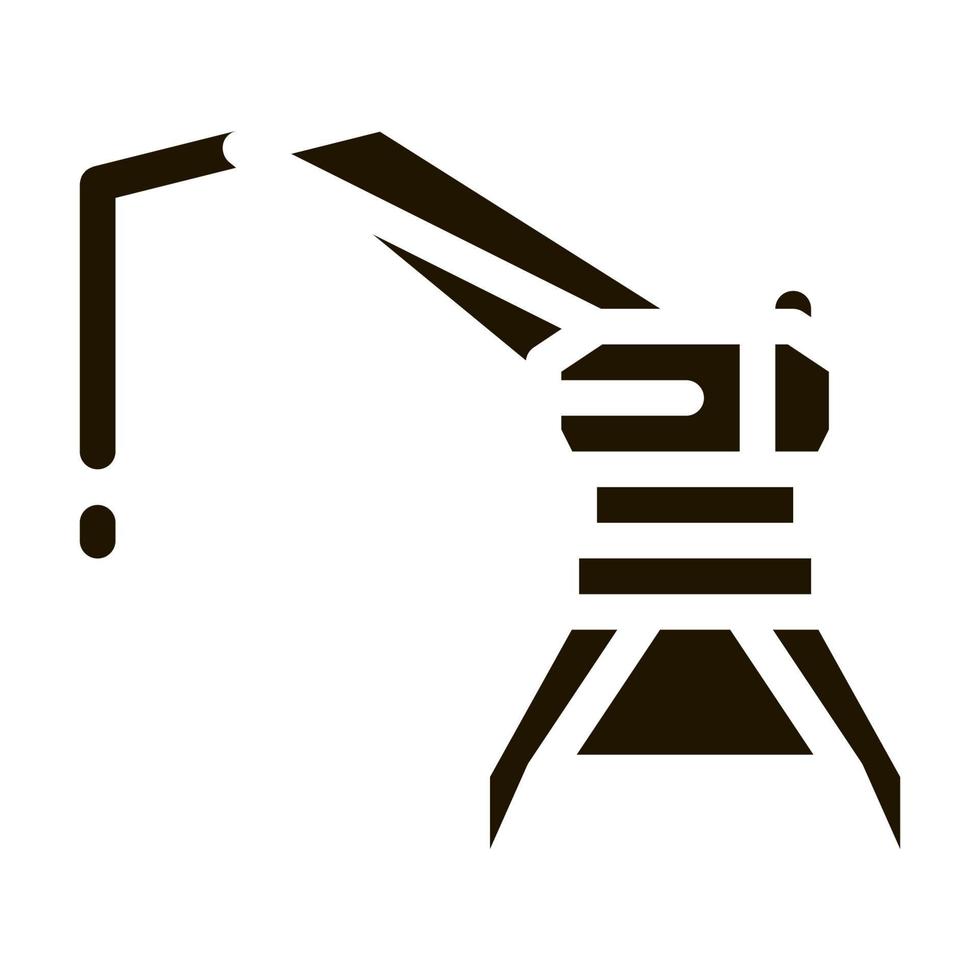 Kranturm-Symbol Vektor-Glyphen-Illustration vektor