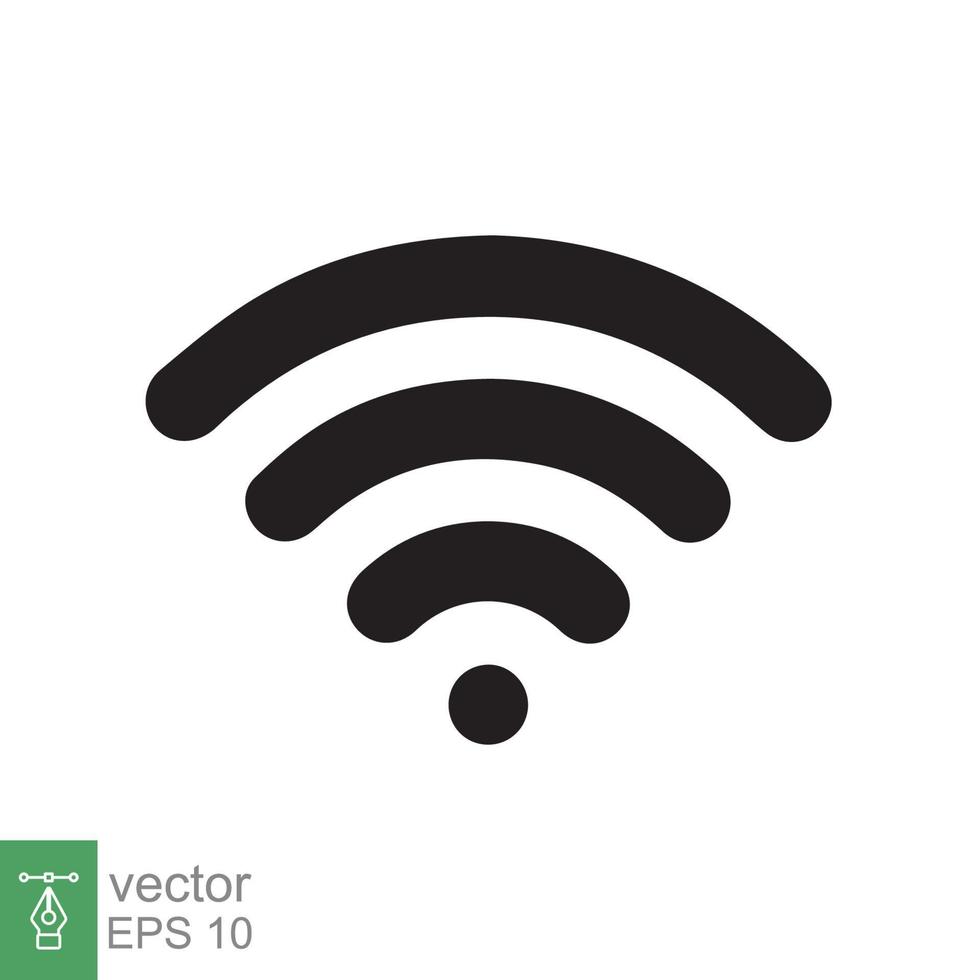 wiFi ikon. enkel platt stil. internet hastighet överföring, wlan, fri hotspot, hög signal modem, teknologi begrepp. vektor illustration design isolerat på vit bakgrund. eps 10.