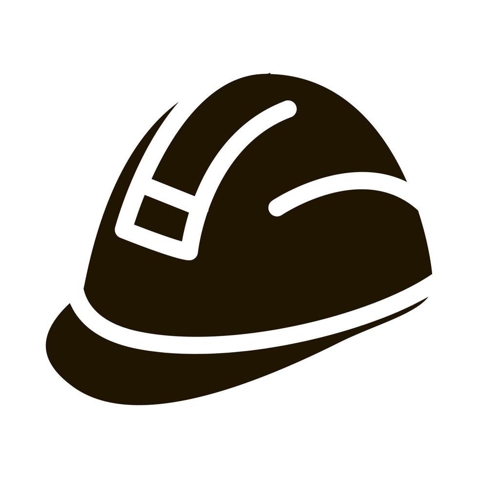 Erbauer schwerer Helm Symbol Vektor-Glyphen-Illustration vektor