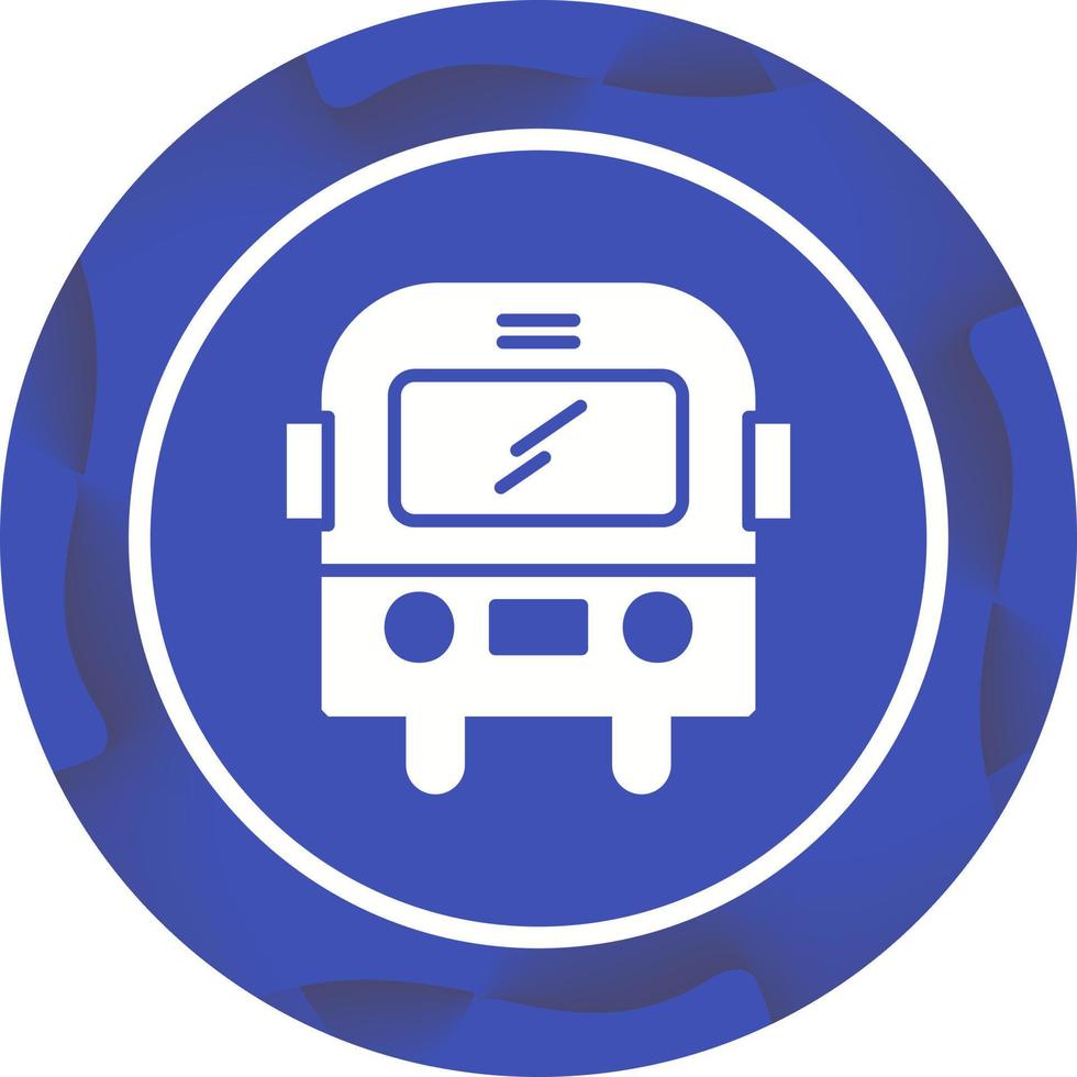 schönes Bus-Vektor-Glyphen-Symbol vektor