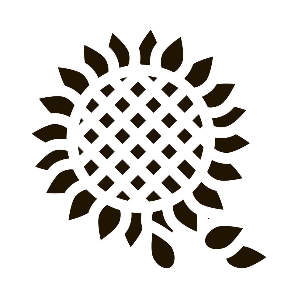 Sonnenblumenkerne Symbol Vektor-Glyphen-Illustration vektor