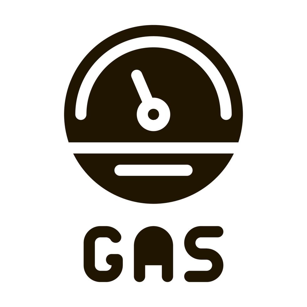 motor gas indikator ikon vektor illustration