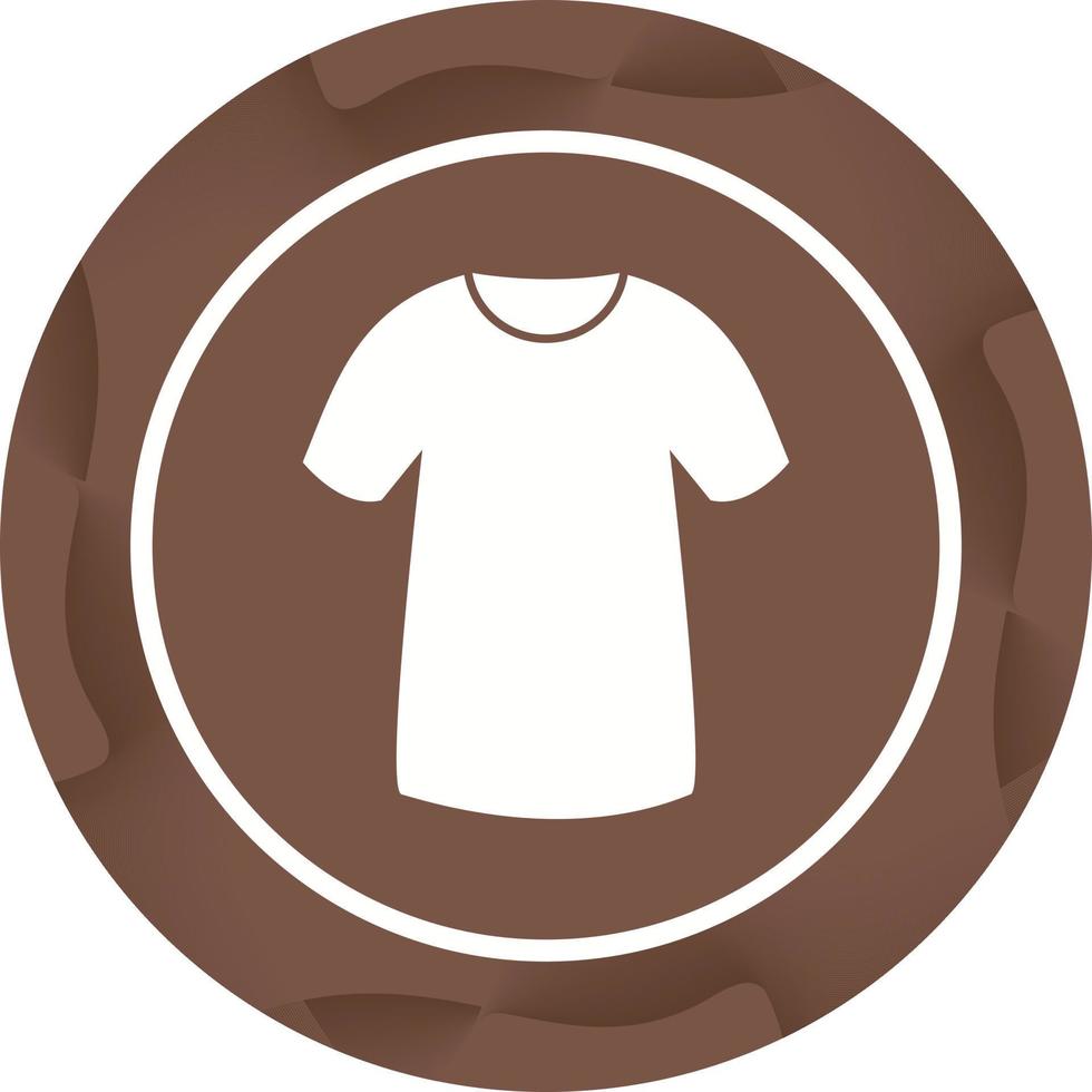 einzigartiges T-Shirt-Vektor-Glyphen-Symbol vektor