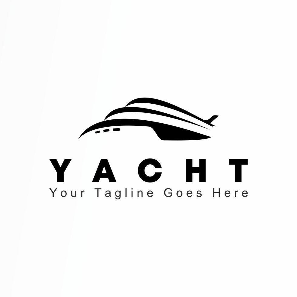 einfache und einzigartige yacht form bild grafik symbol logo design abstraktes konzept vektor stock. kann als Corporate Identity in Bezug auf Versand oder Reisen verwendet werden