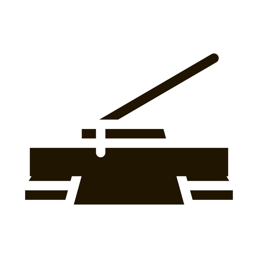 Spackel kniv ikon vektor glyf illustration