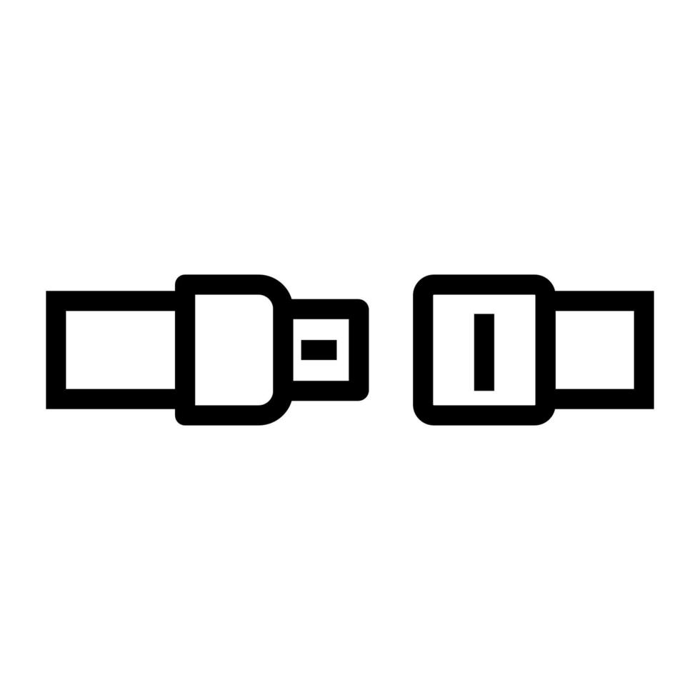 sittplats bälte linje ikon isolerat på vit bakgrund. svart platt tunn ikon på modern översikt stil. linjär symbol och redigerbar stroke. enkel och pixel perfekt stroke vektor illustration