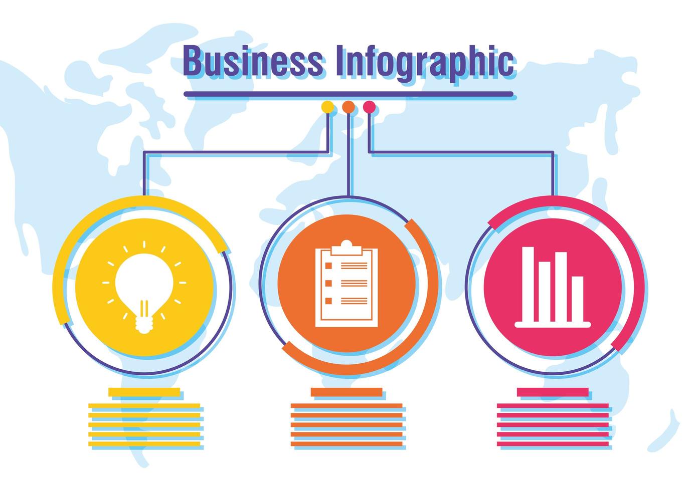 Business- und Corporate-Infografik-Banner vektor