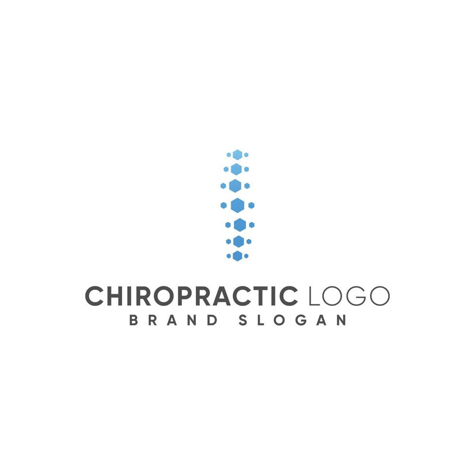 Chiropraktik-Logo mit modernem Design-Premium-Vektor vektor