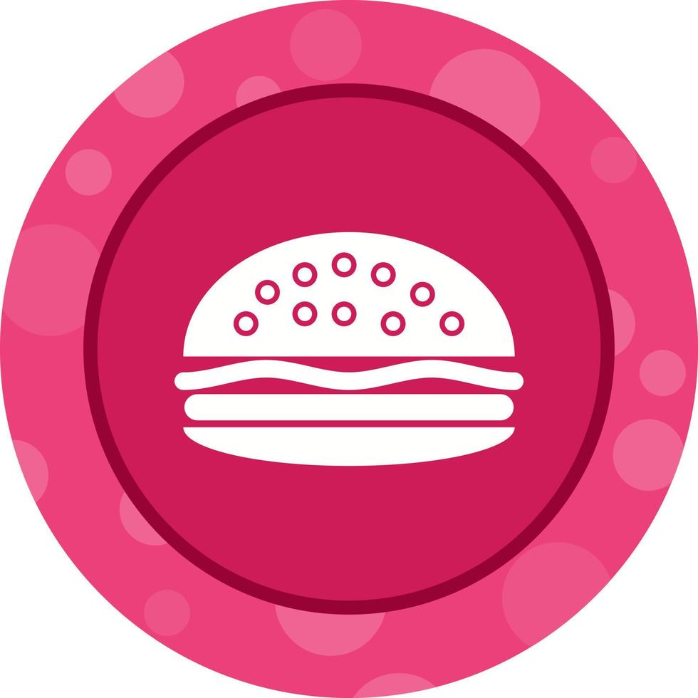 einzigartiges Burger-Vektor-Glyphen-Symbol vektor