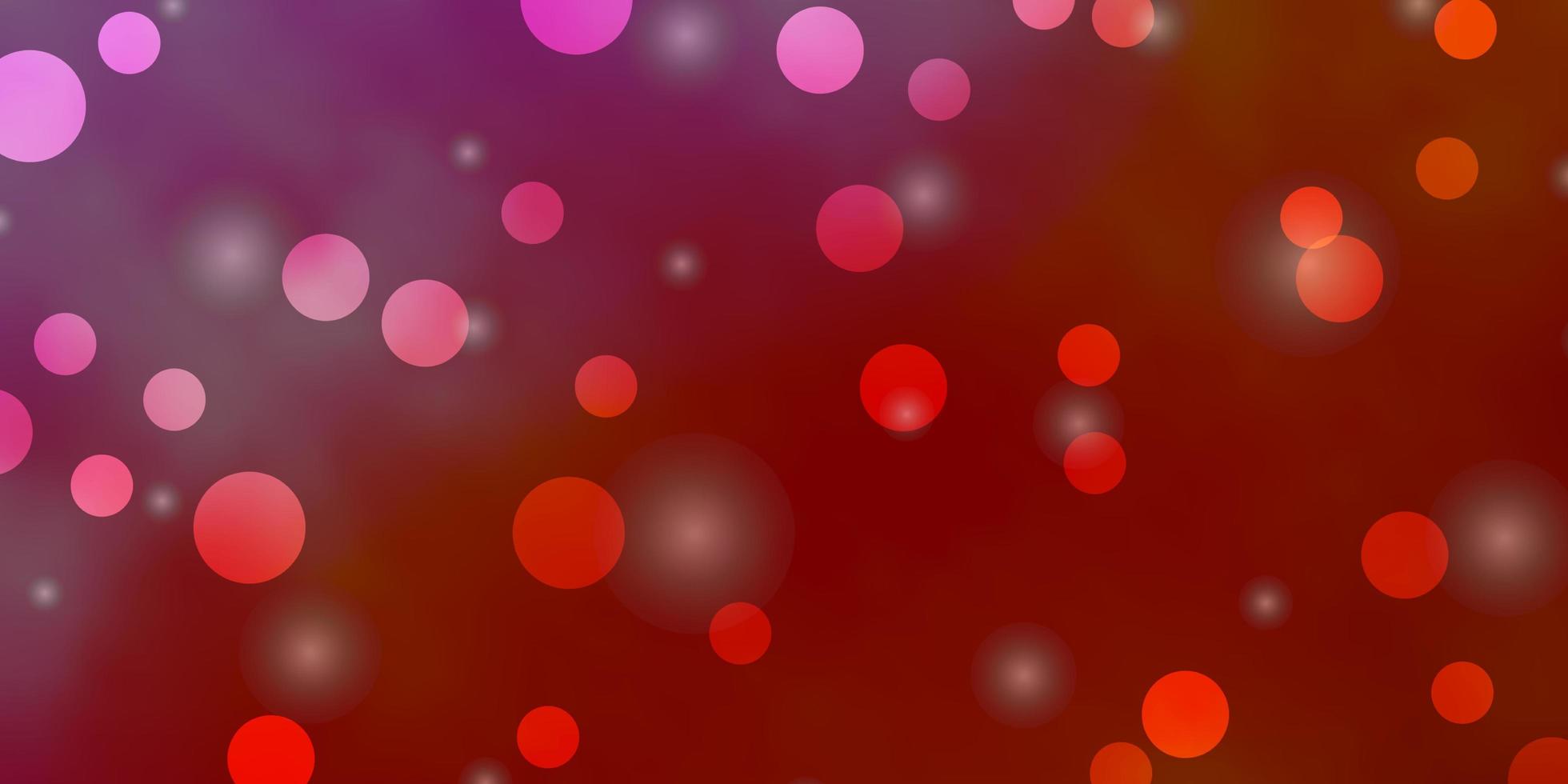 rote Textur mit Kreisen, Sternen. vektor