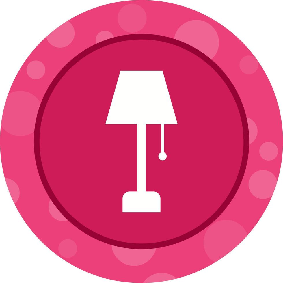 unik lampa glyf vektor ikon