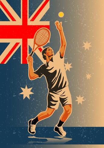 Australiensisk tennis vektor