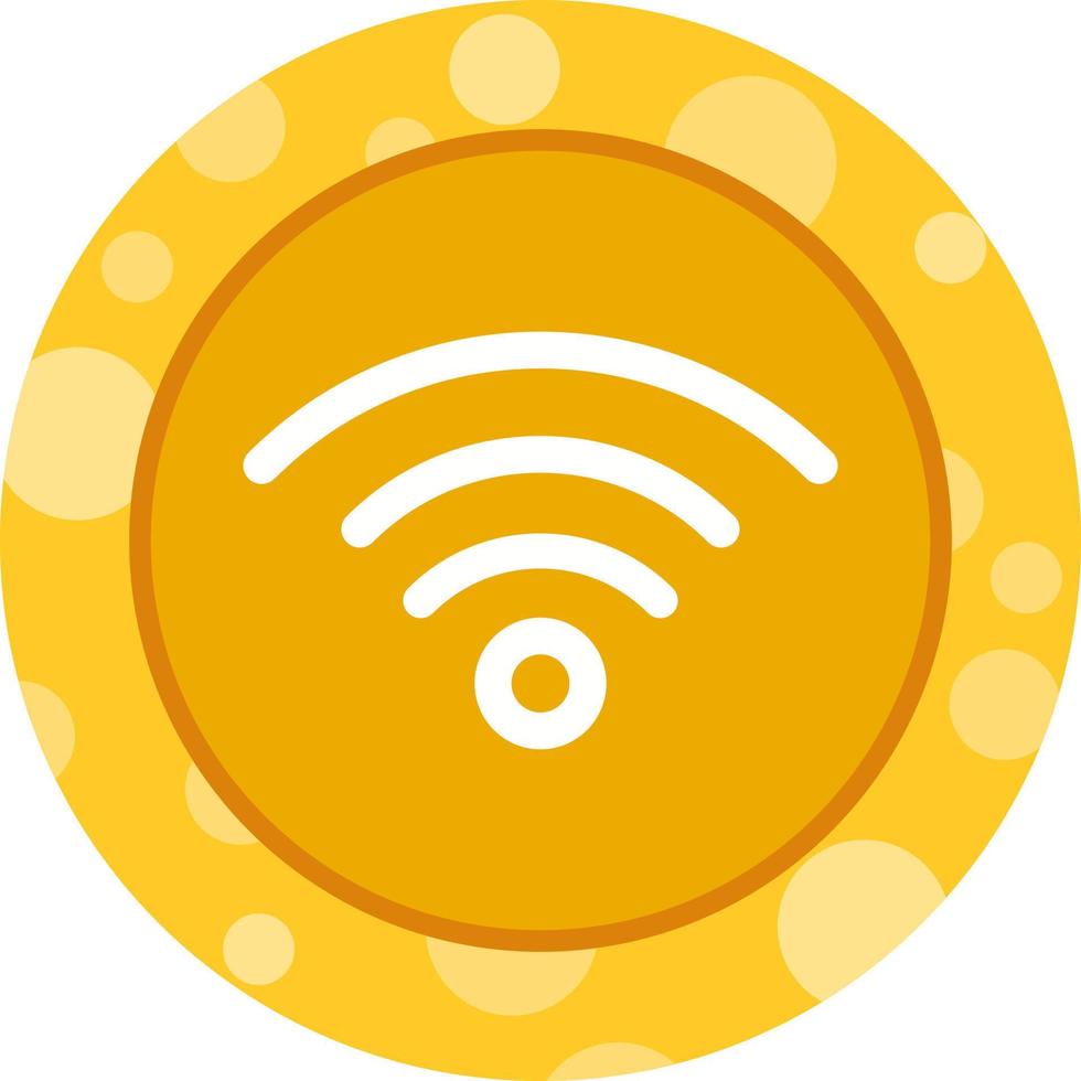 skön wiFi signal glyf vektor ikon