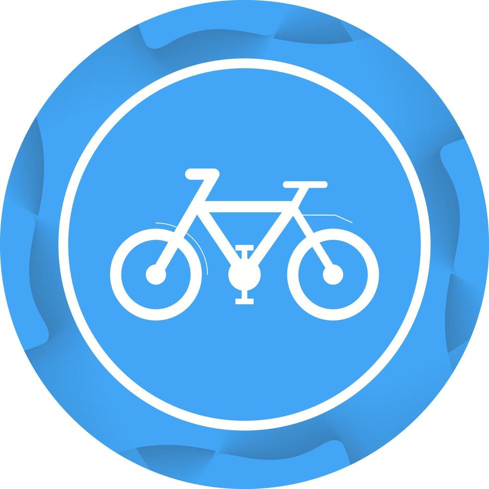 schönes Fahrrad-Glyphen-Vektorsymbol vektor