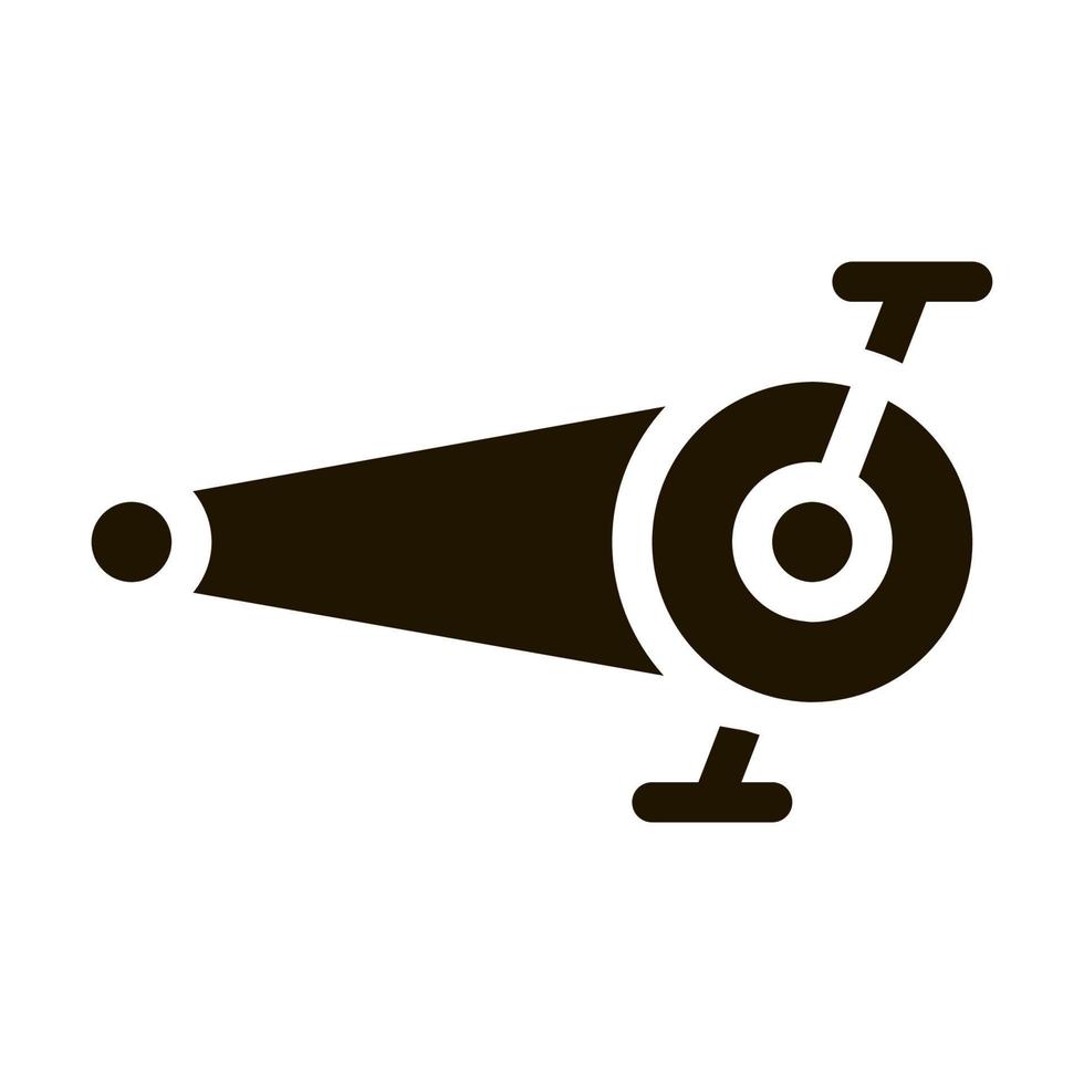 trampa cykel kedja ikon vektor glyf illustration