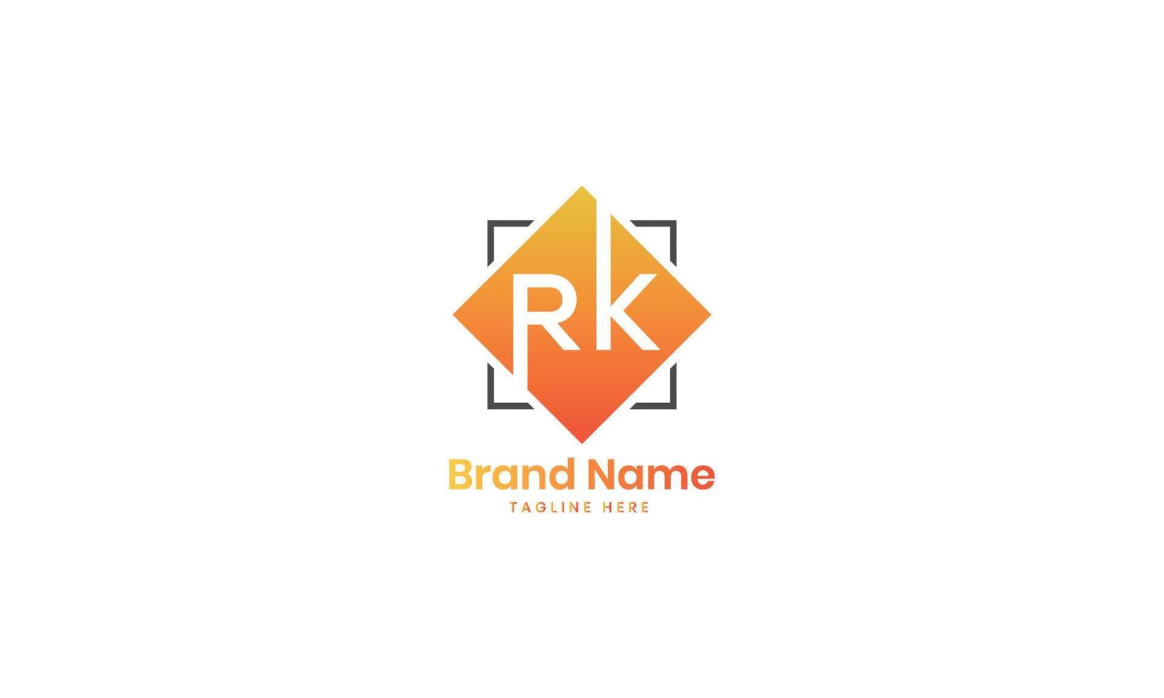 Buchstabe rk-Monogramm-Logo-Design kr-Vektor-Logo-Designs, rk-Logo vektor