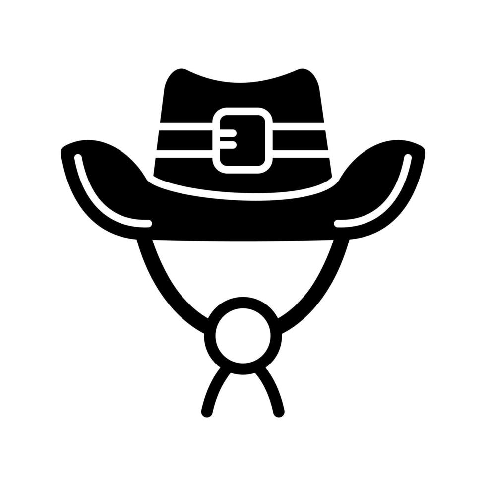 Cowboy-Hut-Vektor-Symbol vektor