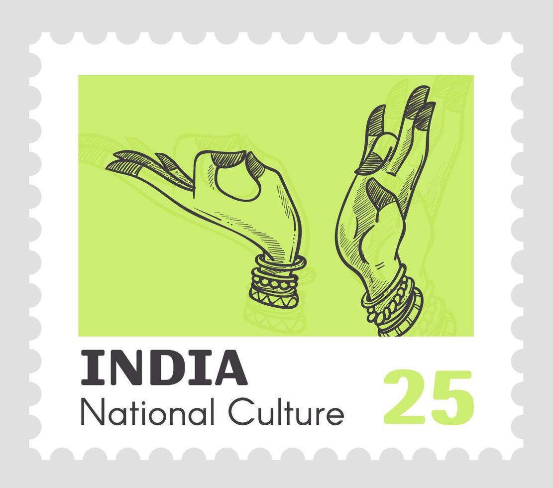 nationell kultur av Indien, dans och traditioner vektor