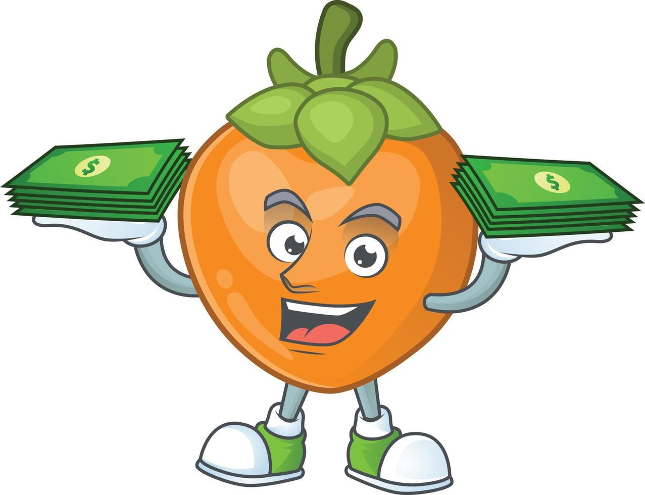 persimon frukt vektor