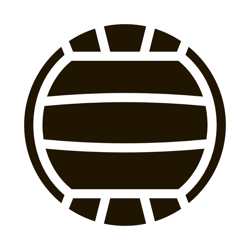 Volleyball-Symbol Vektor-Glyphen-Illustration vektor