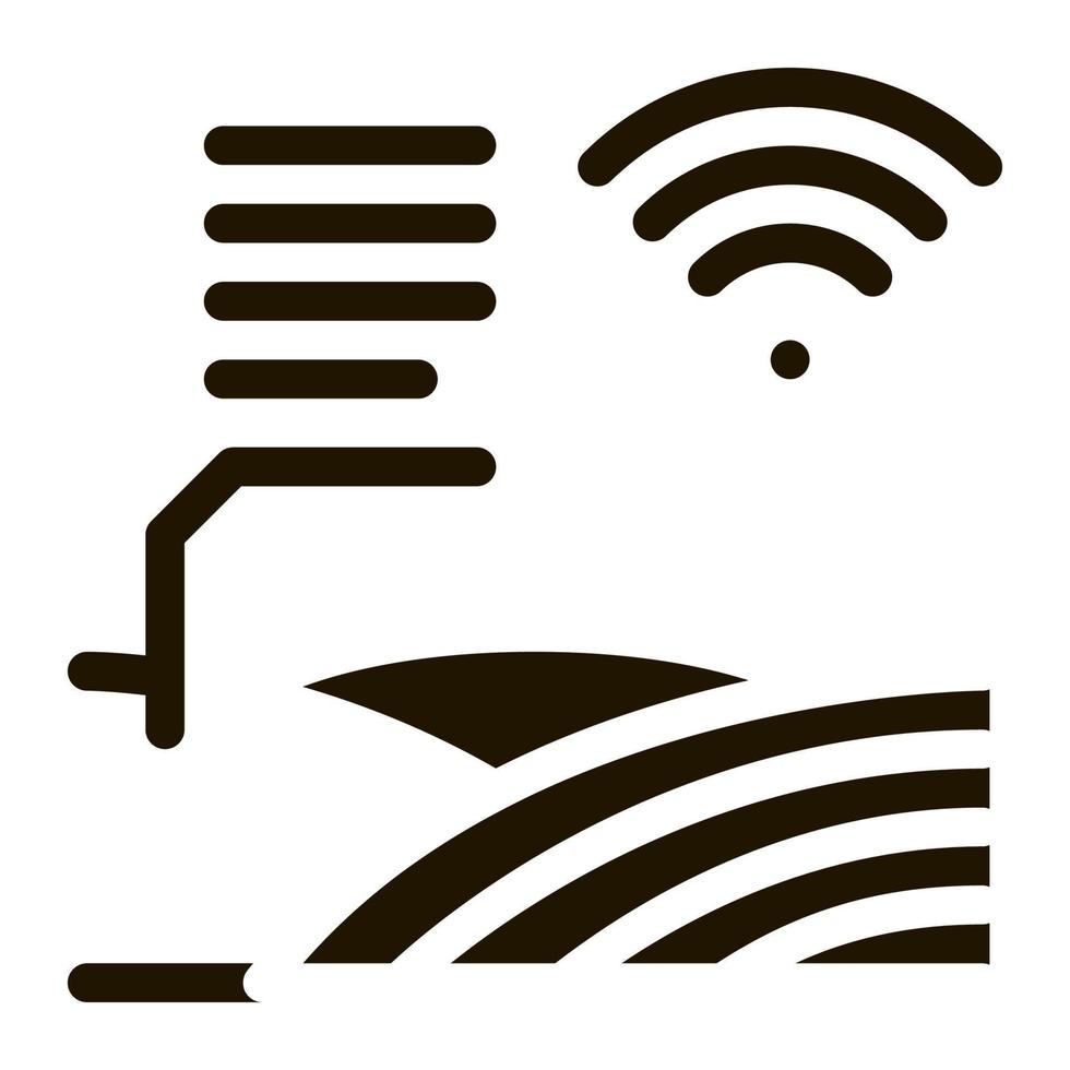 Smart-Farm-Symbol-Vektor-Glyphen-Illustration vektor