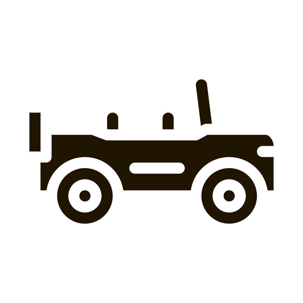 Automobil-Symbol-Vektor-Glyphen-Illustration vektor