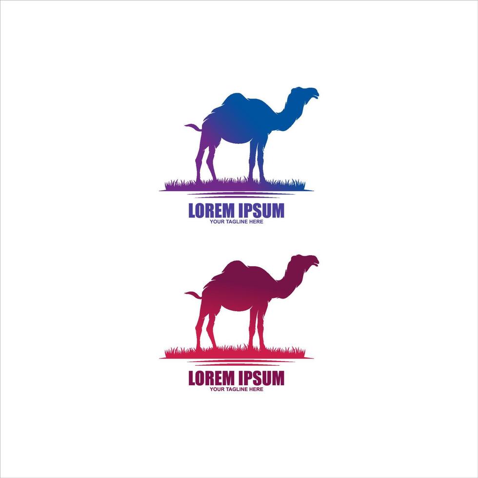 enkel vektor logotyp kamel