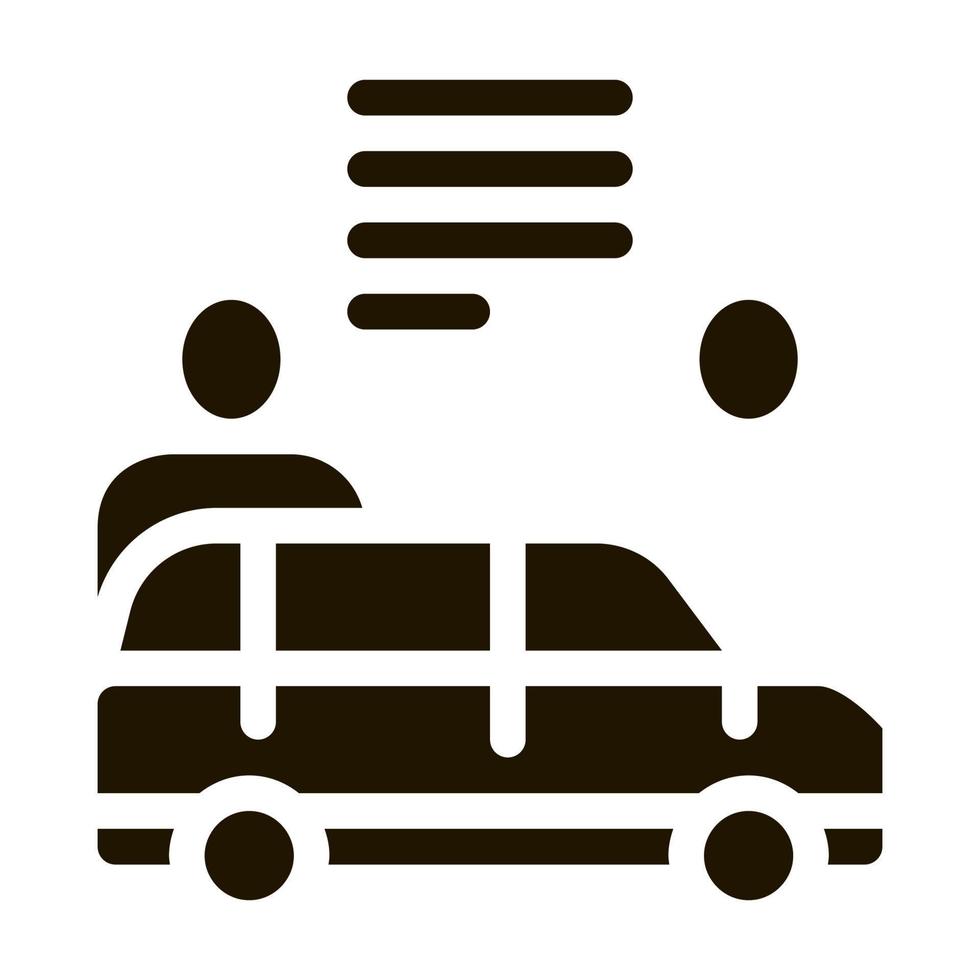 bil -handlare köpare ikon vektor glyf illustration