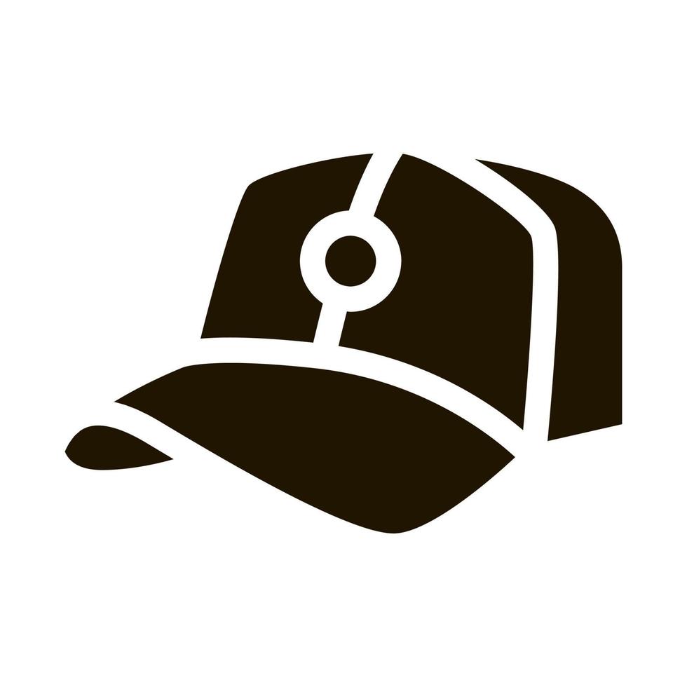 baseboll keps hatt ikon vektor glyf illustration