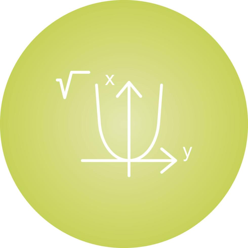 schönes Algebra-Linienvektorsymbol vektor