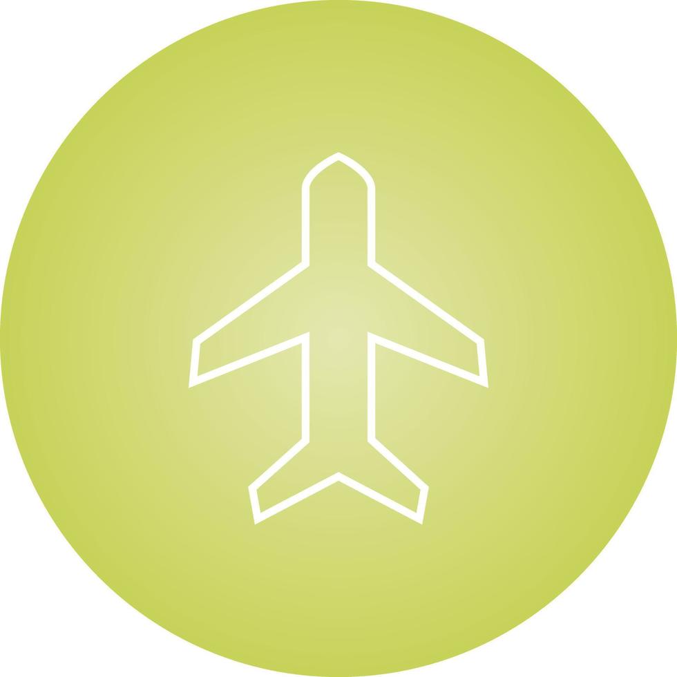 schönes Symbol für Linienvektor im Flugzeugmodus vektor