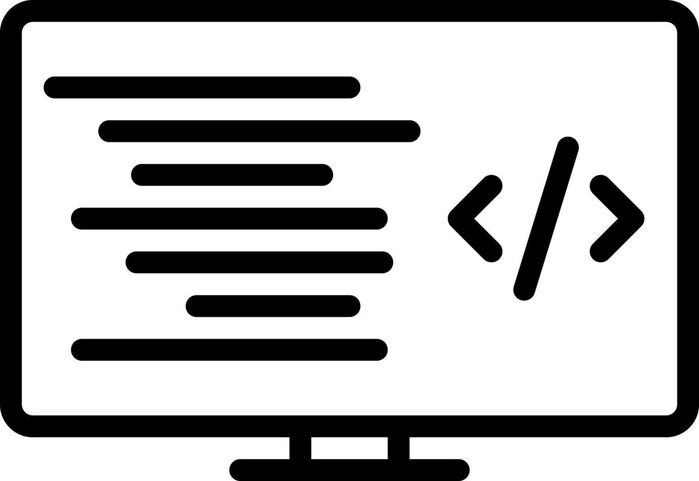 Zeilensymbol für Programm vektor