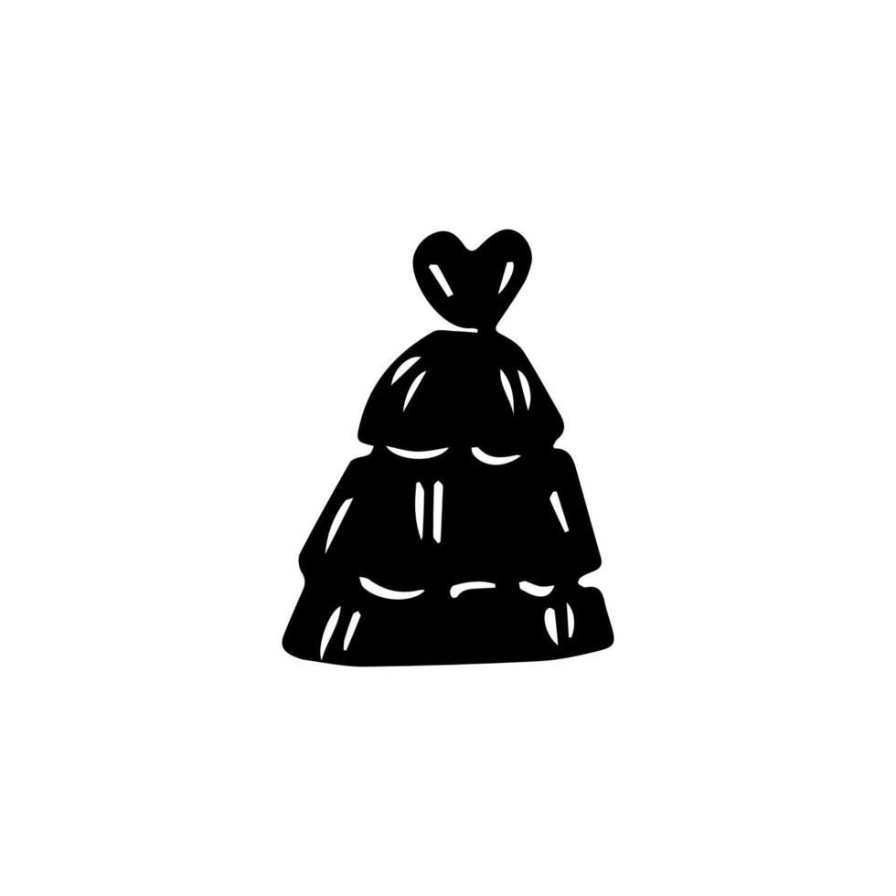 Müllsack-Symbol. einfacher Stil recyceln Poster-Hintergrundsymbol. Gestaltungselement für das Logo der Mülltüte. T-Shirt-Druck für Mülltüten. Vektor für Aufkleber.