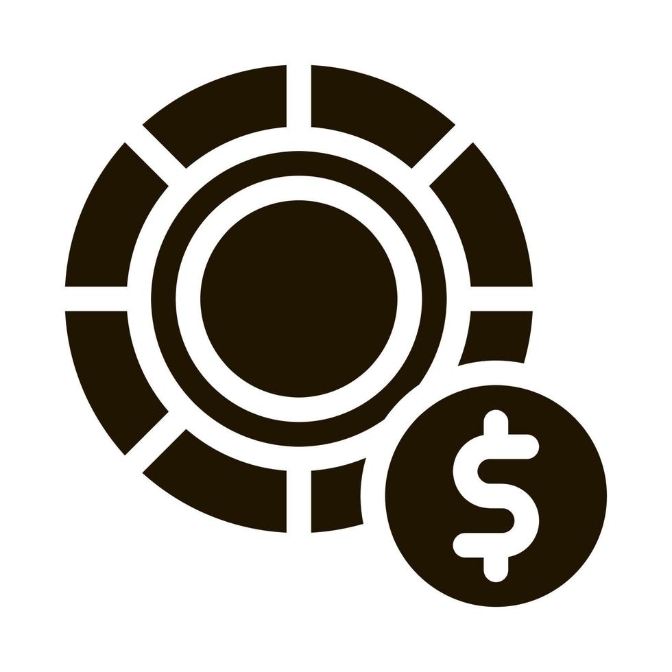 poker vadhållning och hasardspel ikon vektor illustration