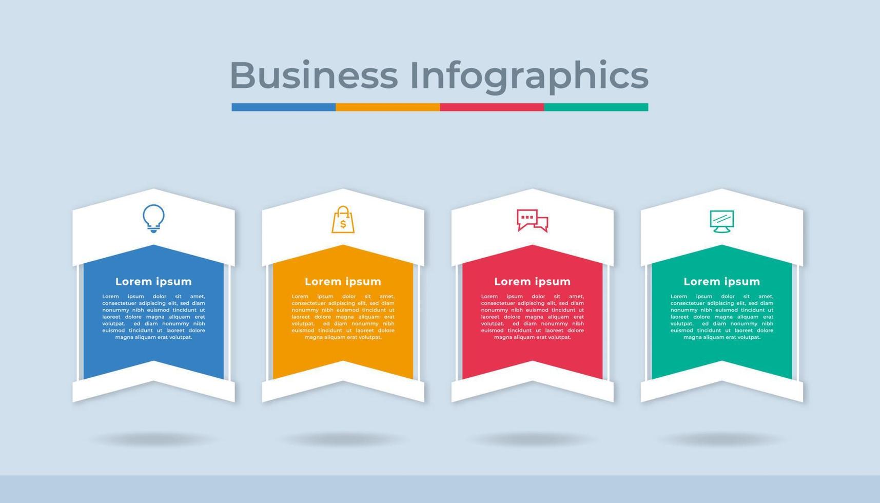 tidslinje infographics företag data visualisering bearbeta Diagram. abstrakt diagram Graf med steg, alternativ vektor