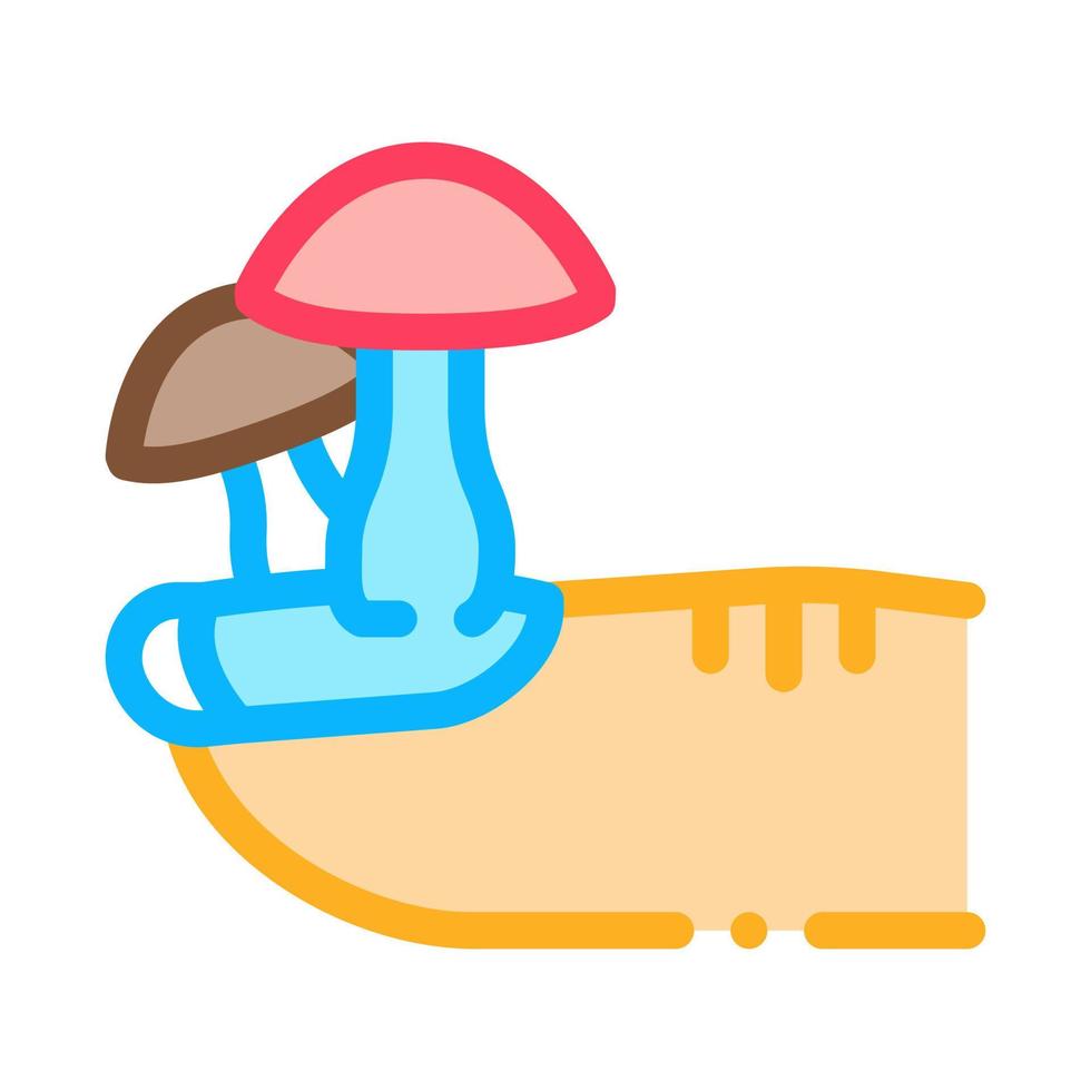 nagel svamp ikon vektor översikt illustration