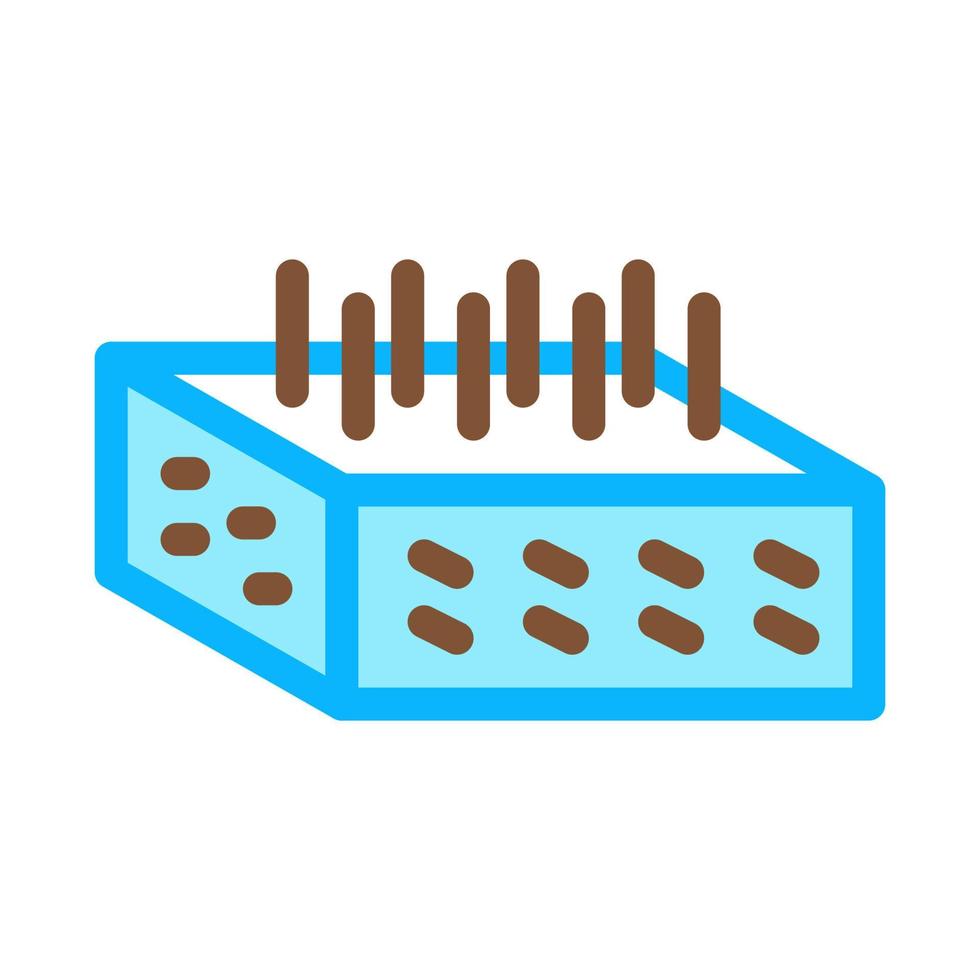 Haus Fundament Armaturen Symbol Vektor Umriss Illustration