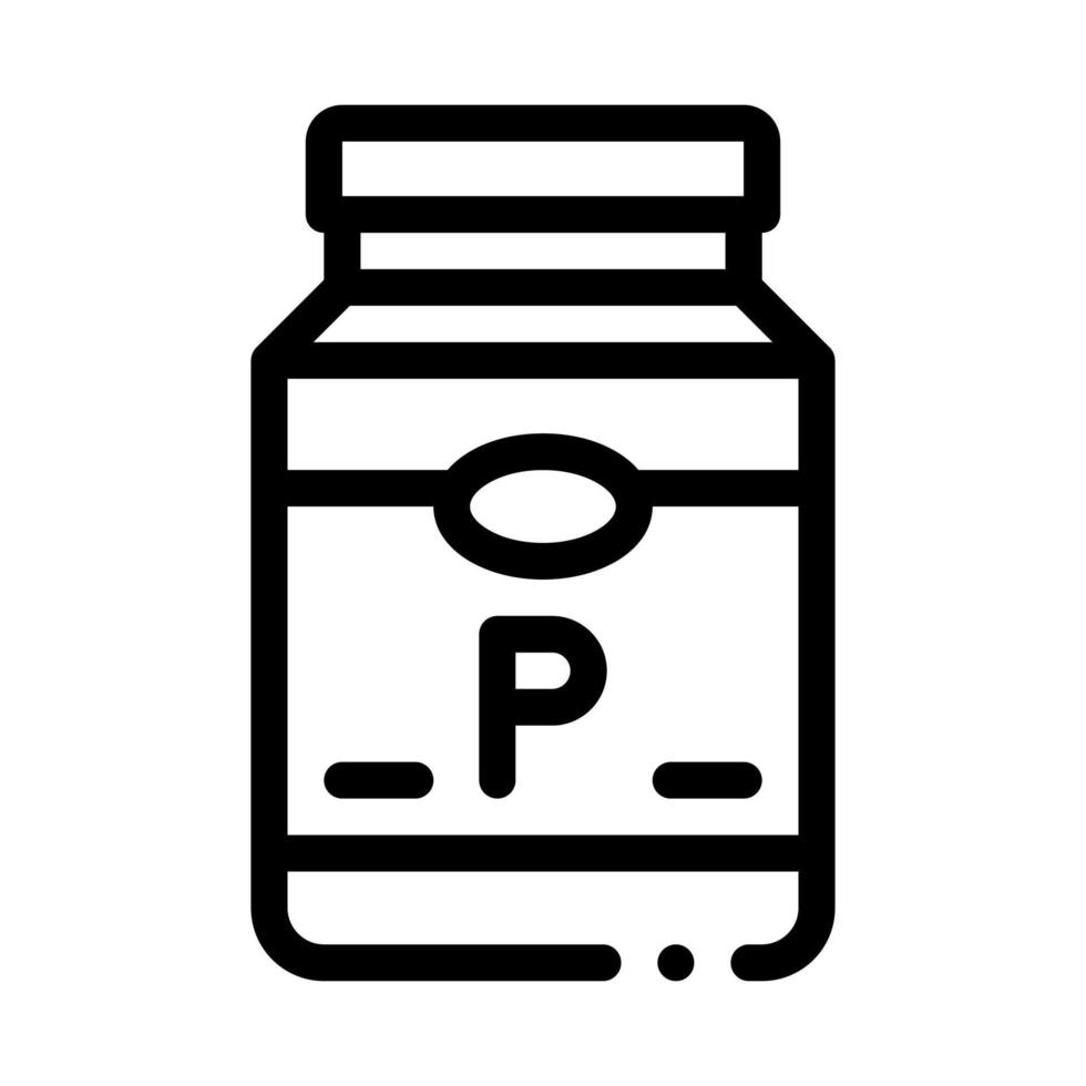 Sojaprotein Flasche Symbol Vektor Umriss Illustration