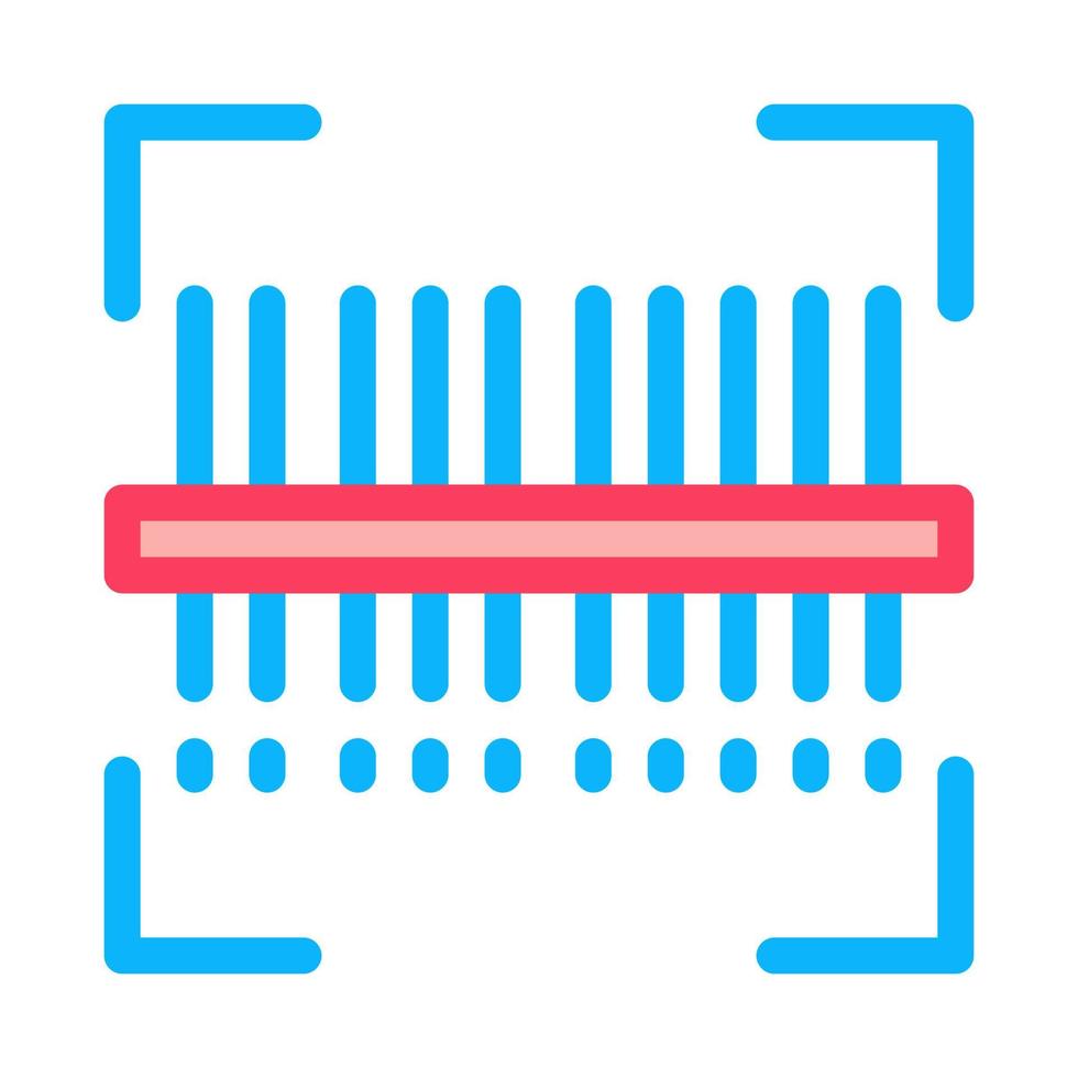 webshop scannen barcode symbol vektor umriss illustration