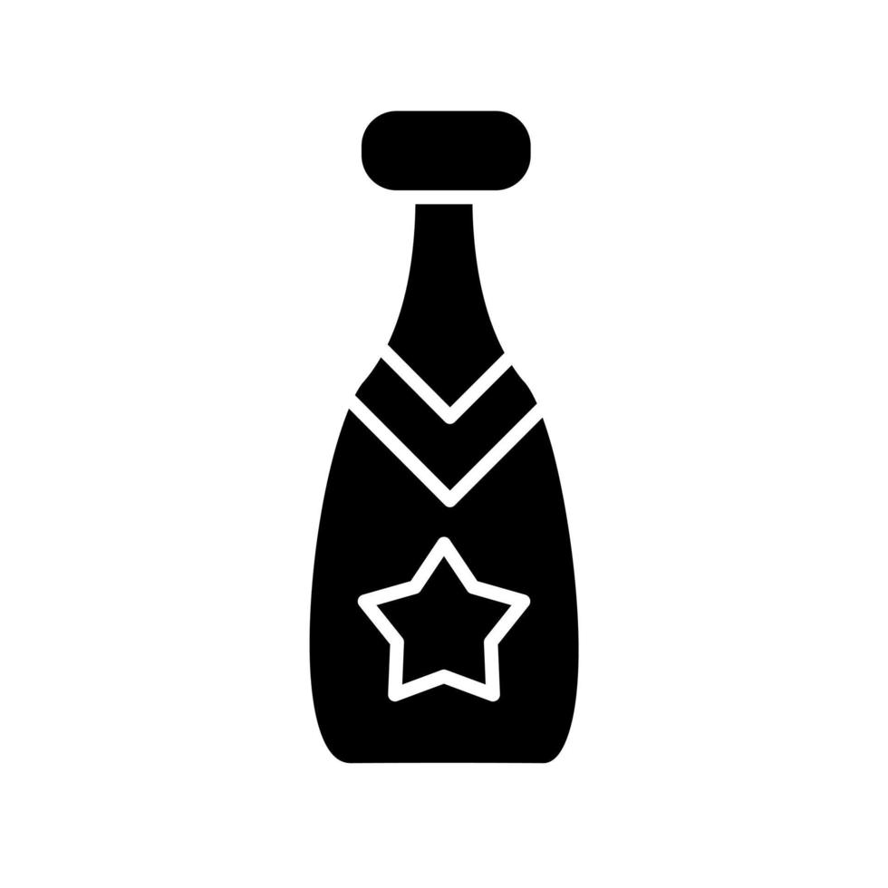 Champagner-Vektor-Symbol vektor